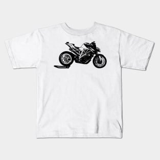 Super Duke Bike Sketch Art Kids T-Shirt